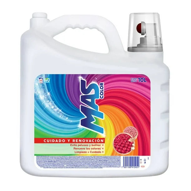 Detergente Líquido MAS Color (Garrafa Súper Ahorro de 10 L)