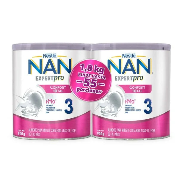 Fórmula Infantil Confort Total Expert Pro Etapa 3 (A partir de 1 año) — Pack de 2 Latas (900g c/u)