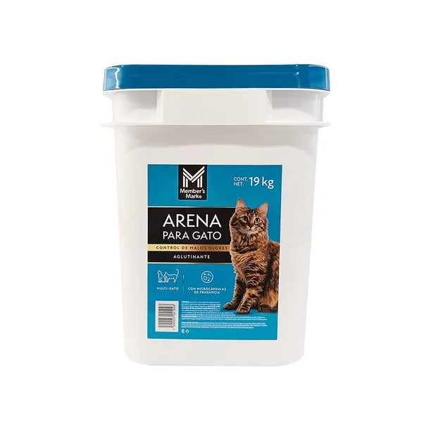 Arena para Gato Member's Mark Control de Olores (Bulto de 19 kg)