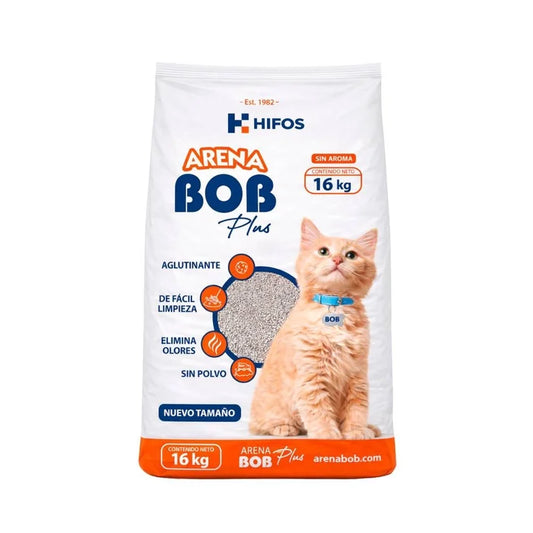 Arena para Gato BOB PLUS PLUS (Bulto de 16 kg)
